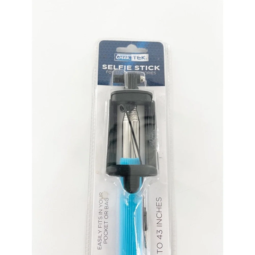 Geek Tek Selfie Stick extends 43 inches Black NIB Phone Accessories‎ Pics